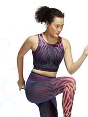 Marineblau/blau - adidas Crop Top mit Tigermuster - Bild 2 von 9
