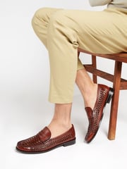 Jones Bootmaker Riverside Woven Leather Loafers - Image 1 of 6
