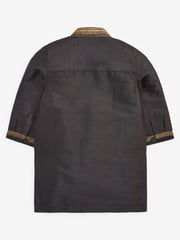 Black Regular Length Embroidered Boys Kurta (3mths-7yrs) - Image 5 of 5