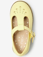 Lemon Yellow Standard Fit (F) Star Charm T-Bar Shoes - Image 3 of 6