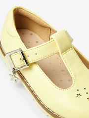 Lemon Yellow Standard Fit (F) Star Charm T-Bar Shoes - Image 5 of 6