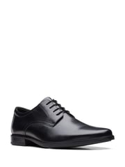 Clarks Black Chrome Standard Fit (G) Leather Howard Walk Derby Shoes - Image 2 of 7