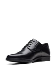 Clarks Black Chrome Standard Fit (G) Leather Howard Walk Derby Shoes - Image 4 of 7