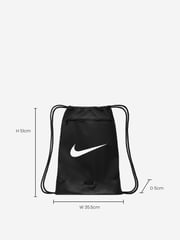 Nike Black/White Brasilia 9.5 Drawstring Bag - Image 5 of 8