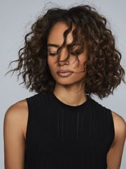Reiss Clem Sheer Stripe Knitted Dress - Image 6 of 6