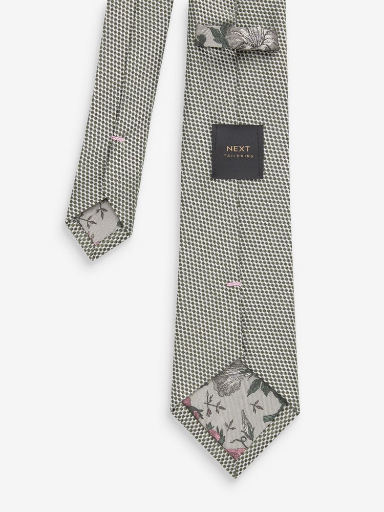 Silk Textured Tie Textured Silk Tie - Image 3 of 3