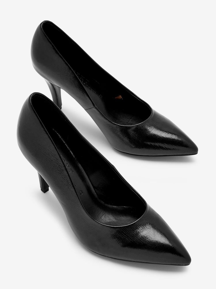 Black Regular/Wide Fit Forever Comfort® Mid Heel Court Shoes - Image 7 of 7