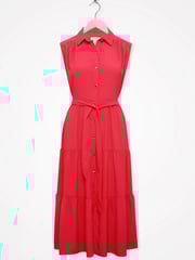 Sonder Studio Pink Midi Shirt Dress - Image 2 of 4