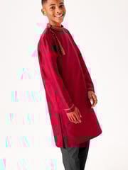Red Regular Length Embroidered Boys Kurta (3-16yrs) - Image 2 of 10