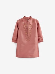 Pink Regular Length Embroidered Boys Kurta (3mths-7yrs) - Image 5 of 6