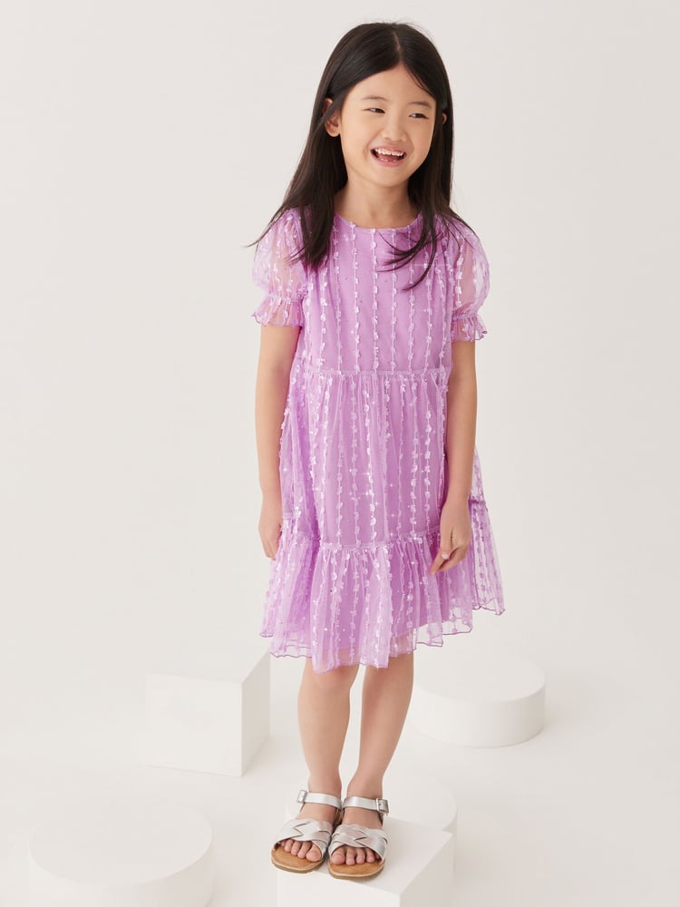 Purple Next Tiered Tulle Dress (3-16yrs) - Image 1 of 5