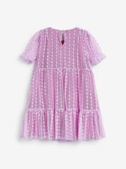 Purple Next Tiered Tulle Dress (3-16yrs) - Image 4 of 5