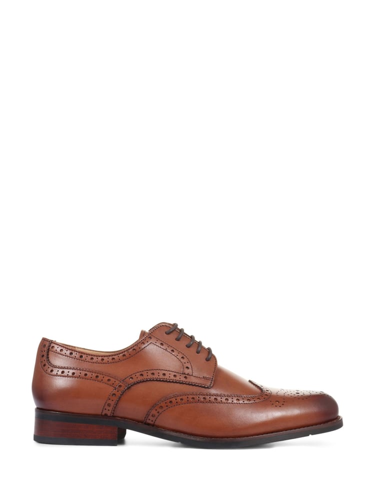 Jones Bootmaker Mens Manning Wide Fit Brogues Shoes - Image 2 of 6