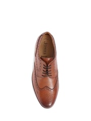 Jones Bootmaker Mens Manning Wide Fit Brogues Shoes - Image 4 of 6