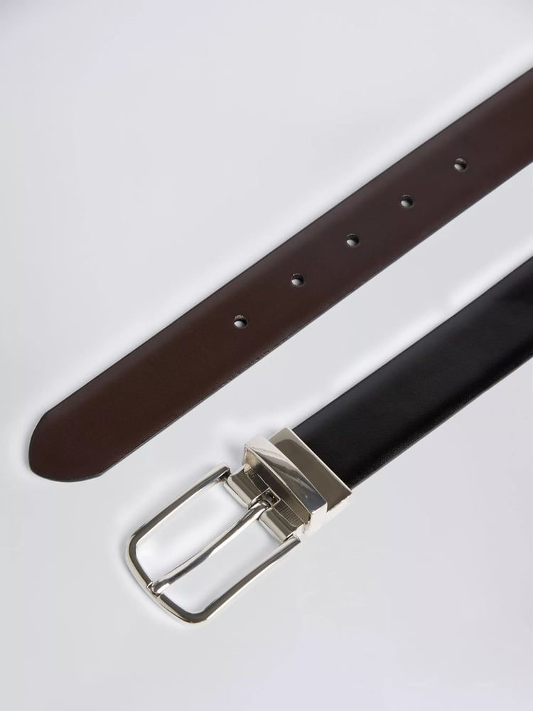 MOSS Black/Brown Reversible Belt - Image 2 of 2 MOSS Black/Brown Reversible Belt - Image 2 of 2