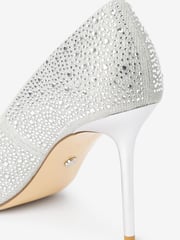 Silver Forever Comfort® Wedding Glitter Court Bridal Shoes - Image 6 of 6
