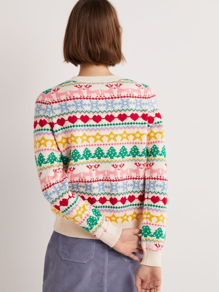 Boden Yellow Christmas Jumper - Image 2 of 6