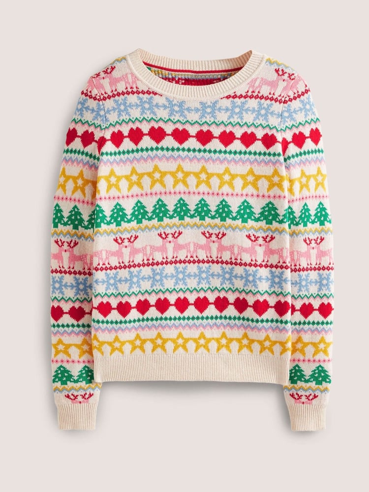 Boden Yellow Christmas Jumper - Image 6 of 6