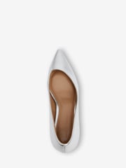 Silver Regular/Wide Fit Forever Comfort® Asymmetric Kitten Court Shoes - Image 5 of 6