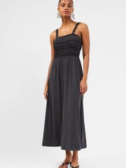 French Connection Rinia Washed Black Modal Jersey Dress - Image 1 of 5
