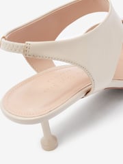 Bone Cream Forever Comfort® Leather High Cut Point Toe Heels - Image 6 of 6