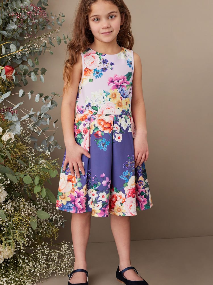 Navy Blue/Lilac Purple Floral (1.5-16yrs) - Image 1 of 6