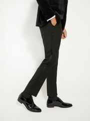 Dune London Black Wide Fit Swallow Patent Oxford Shoes - Image 1 of 6