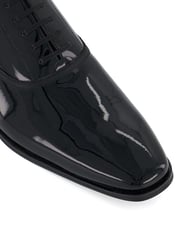 Dune London Black Wide Fit Swallow Patent Oxford Shoes - Image 6 of 6