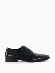 Dune London Black Standard Fit Swallow Patent Oxford Shoes - Image 4 of 7