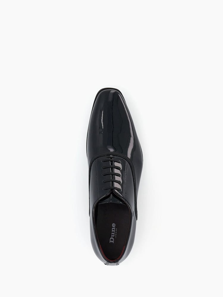 Dune London Black Standard Fit Swallow Patent Oxford Shoes - Image 7 of 7