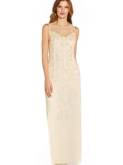 Adrianna Papell Papell Studio Beaded Illusion Gown - Image 1 of 5