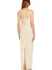 Adrianna Papell Papell Studio Beaded Illusion Gown - Image 2 of 5