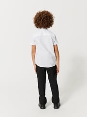 Clarks White Short Sleeve Clarks Boys School Shirts 2 Pack - Image 5 of 5