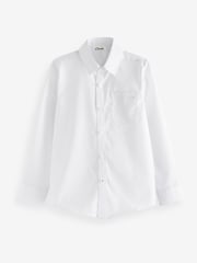 Clarks White Long Sleeve Clarks Boys School Shirts 2 Pack - Image 2 of 10