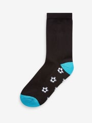 Black Football Cotton Rich Cushioned Socks 7 Pack - Image 2 of 8