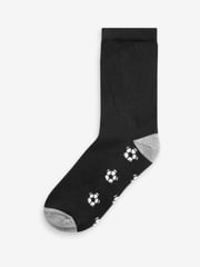 Black Football Cotton Rich Cushioned Socks 7 Pack - Image 3 of 8
