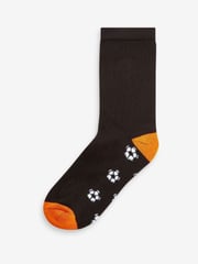 Black Football Cotton Rich Cushioned Socks 7 Pack - Image 6 of 8