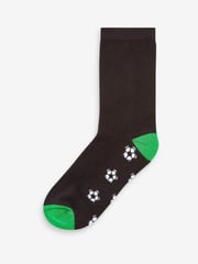 Black Football Cotton Rich Cushioned Socks 7 Pack - Image 8 of 8