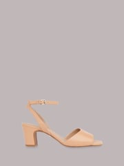 Whistles Nude Block Heel Emerson Sandals - Image 1 of 4
