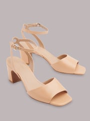 Whistles Nude Block Heel Emerson Sandals - Image 2 of 4
