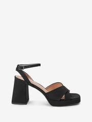 Black Forever Comfort® Flare Platform Sandals - Image 4 of 7