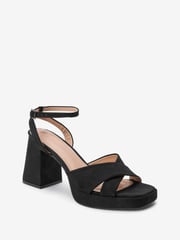 Black Forever Comfort® Flare Platform Sandals - Image 5 of 7