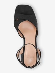 Black Forever Comfort® Flare Platform Sandals - Image 6 of 7