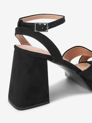 Black Forever Comfort® Flare Platform Sandals - Image 7 of 7
