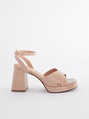 Nude Forever Comfort® Flare Platform Sandals - Image 4 of 7