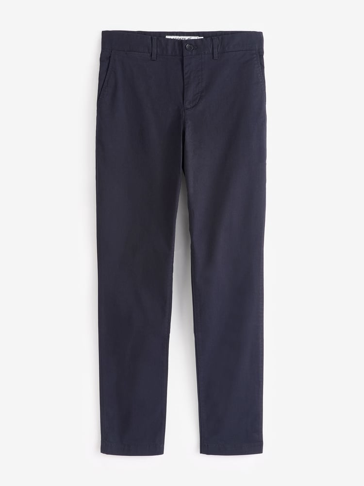 Lacoste Slim Fit Navy Stretch 100% Cotton Chinos - Image 4 of 4