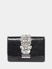 Forever New Black Signature Lucille Crystal Clutch - Image 2 of 5