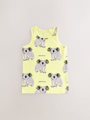 Bright Animal Print 100% Cotton Vests 5 Pack (1.5-8yrs) - Image 5 of 9