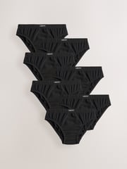 Black 100% Cotton Briefs 7 Pack (1.5-16yrs) - Image 1 of 5