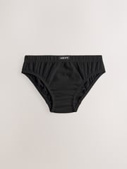 Black 100% Cotton Briefs 7 Pack (1.5-16yrs) - Image 2 of 5